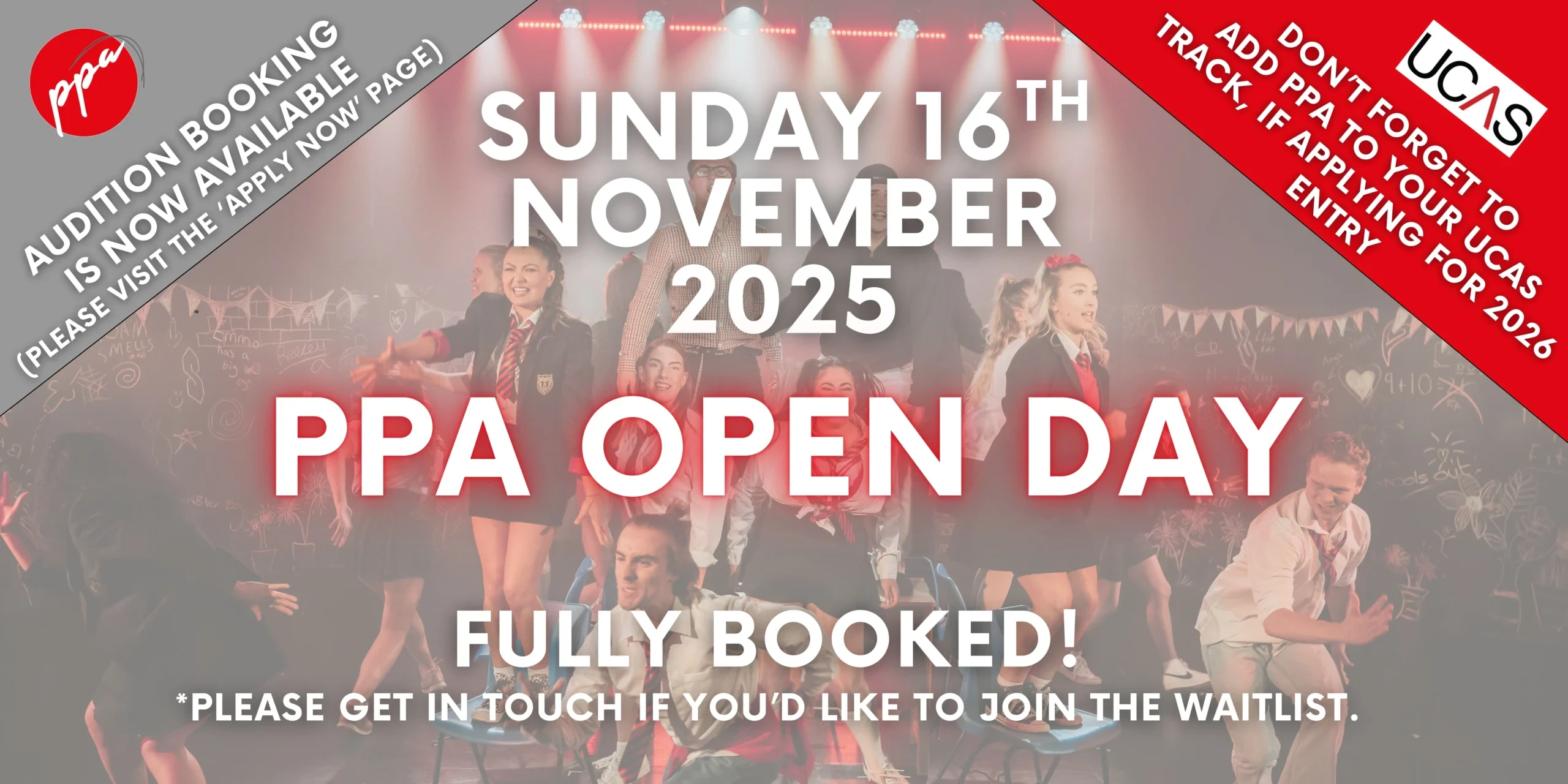 Admissions banner with text CONTACT US FOR ANY ADMISSIONS ENQUIRIES